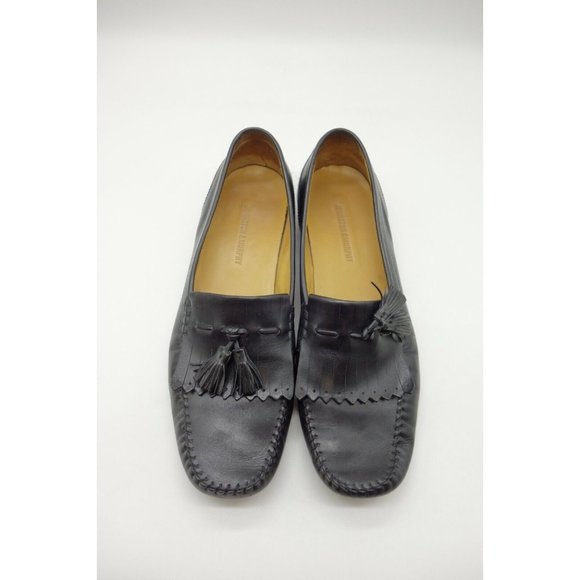 Johnston Murphy Black Leather Kilt Tassel Slip On Loafers Shoes Men\'s 10 M main image 7